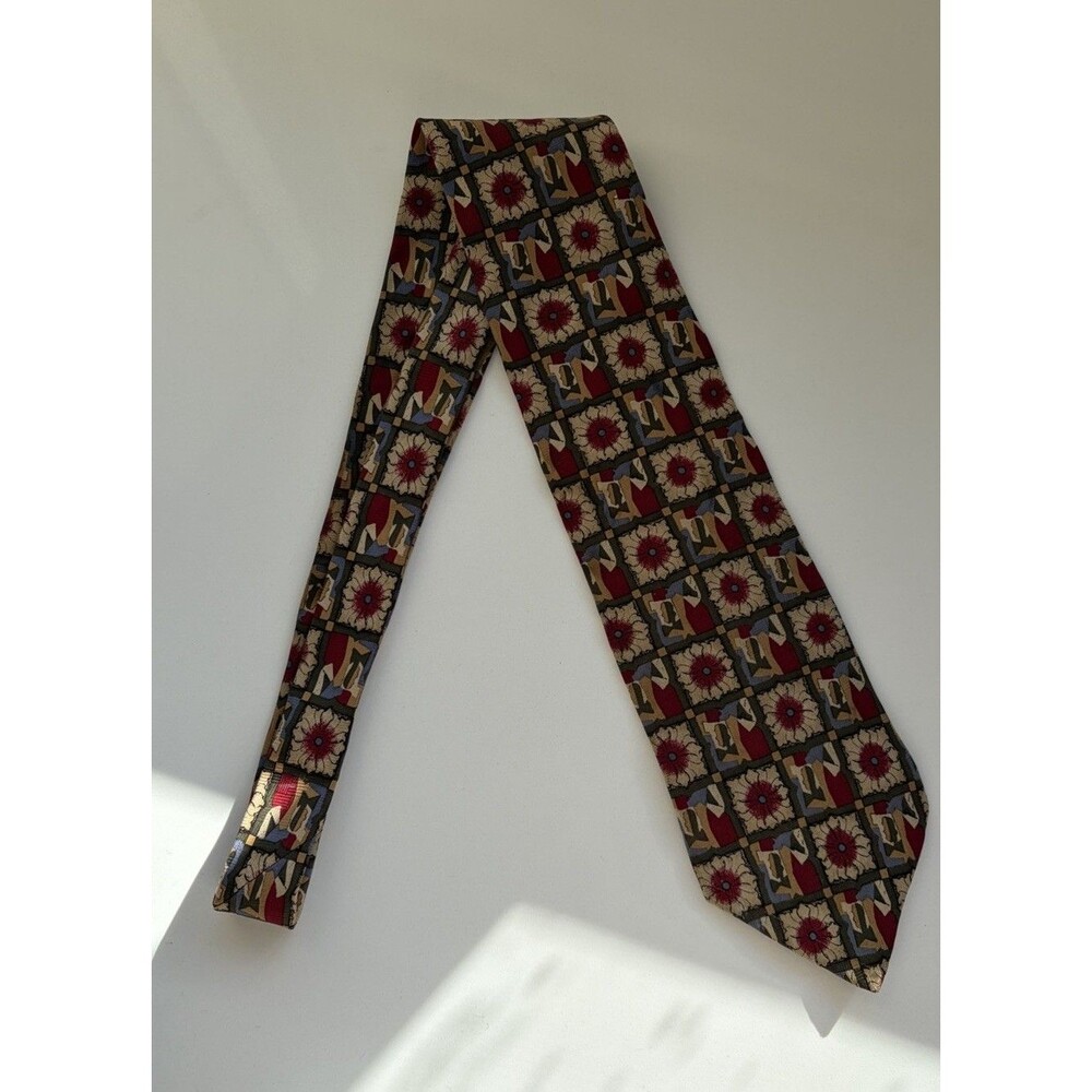 Vintage Picasso floral Silk Art Necktie